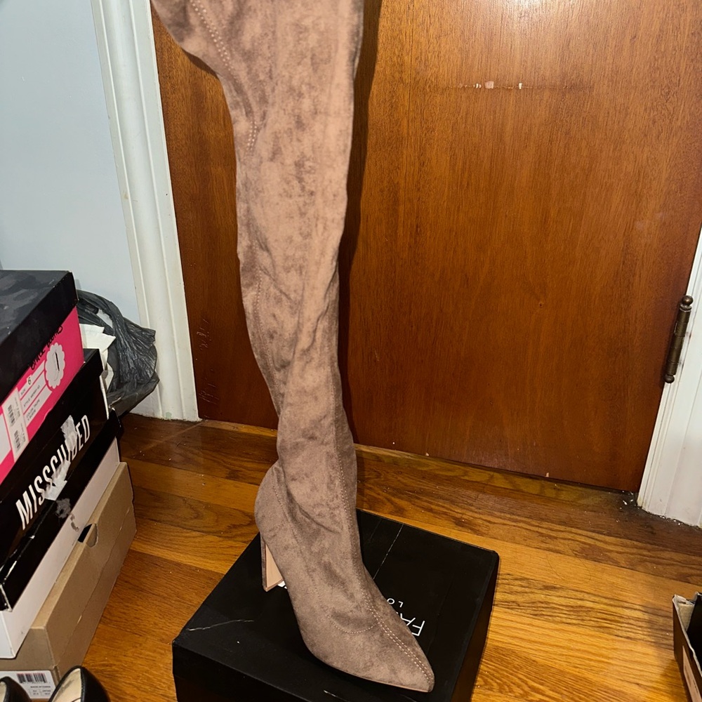 Brown Over-the-Knee Women's Boots